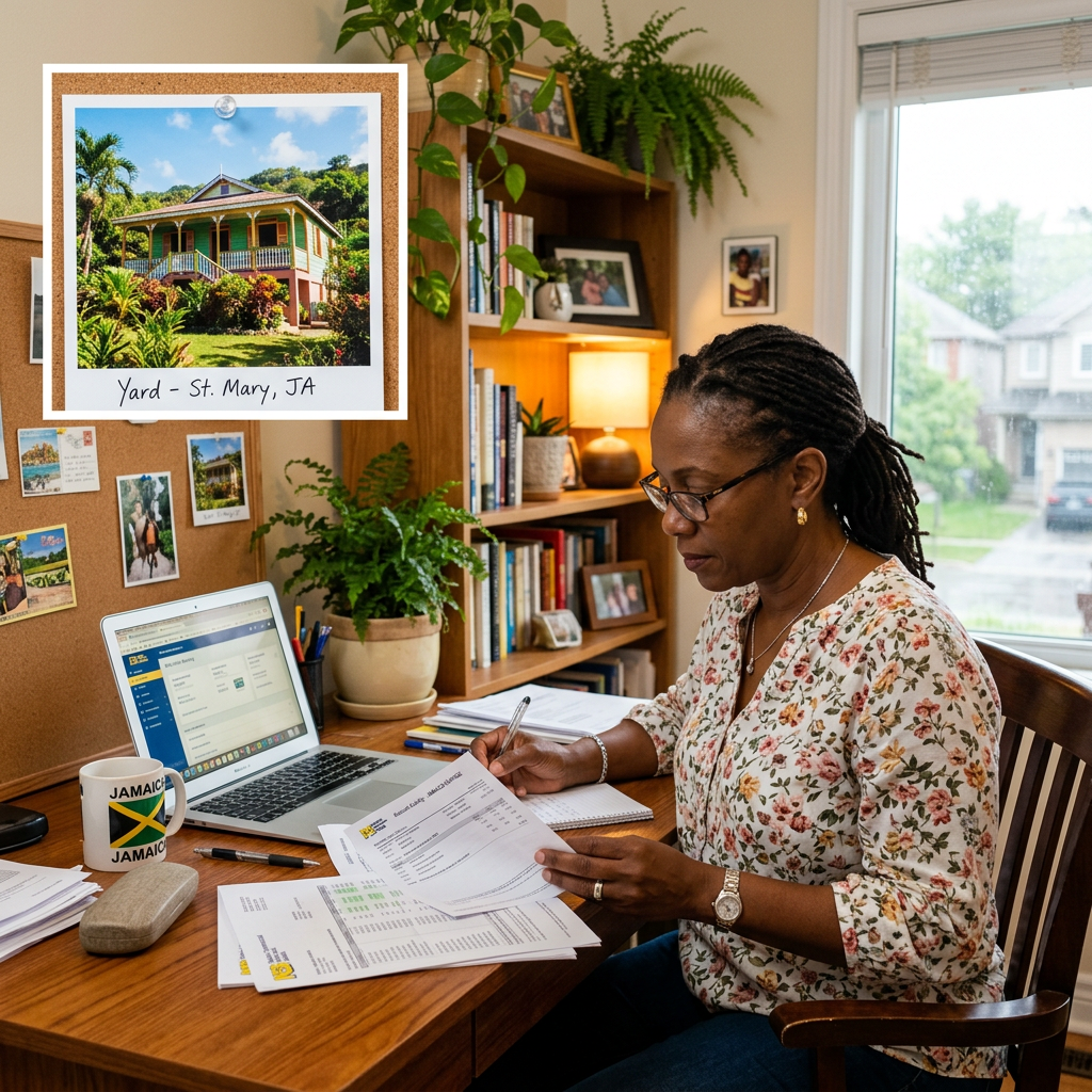 Can You Open a Jamaican Bank Account From Overseas? 2026 Guide Mature Jamaican woman reviewing banking documents