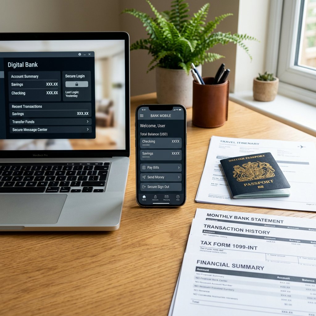 Secure digital banking devices and documents